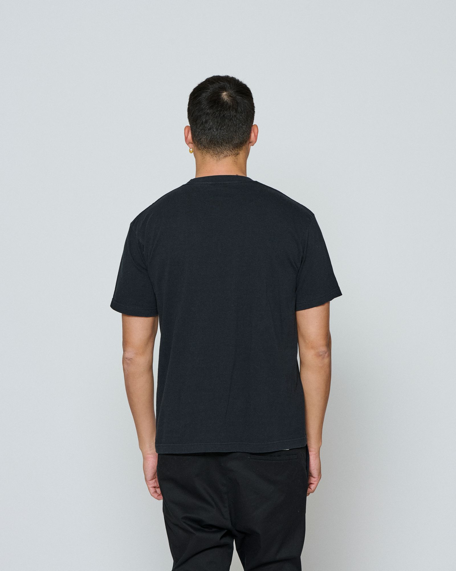 ☆先行予約☆ muta MARINE × ACANTHUS / カレッジロゴTシャツ / Shadow College Logo Tee / BLACK 【MA2662】