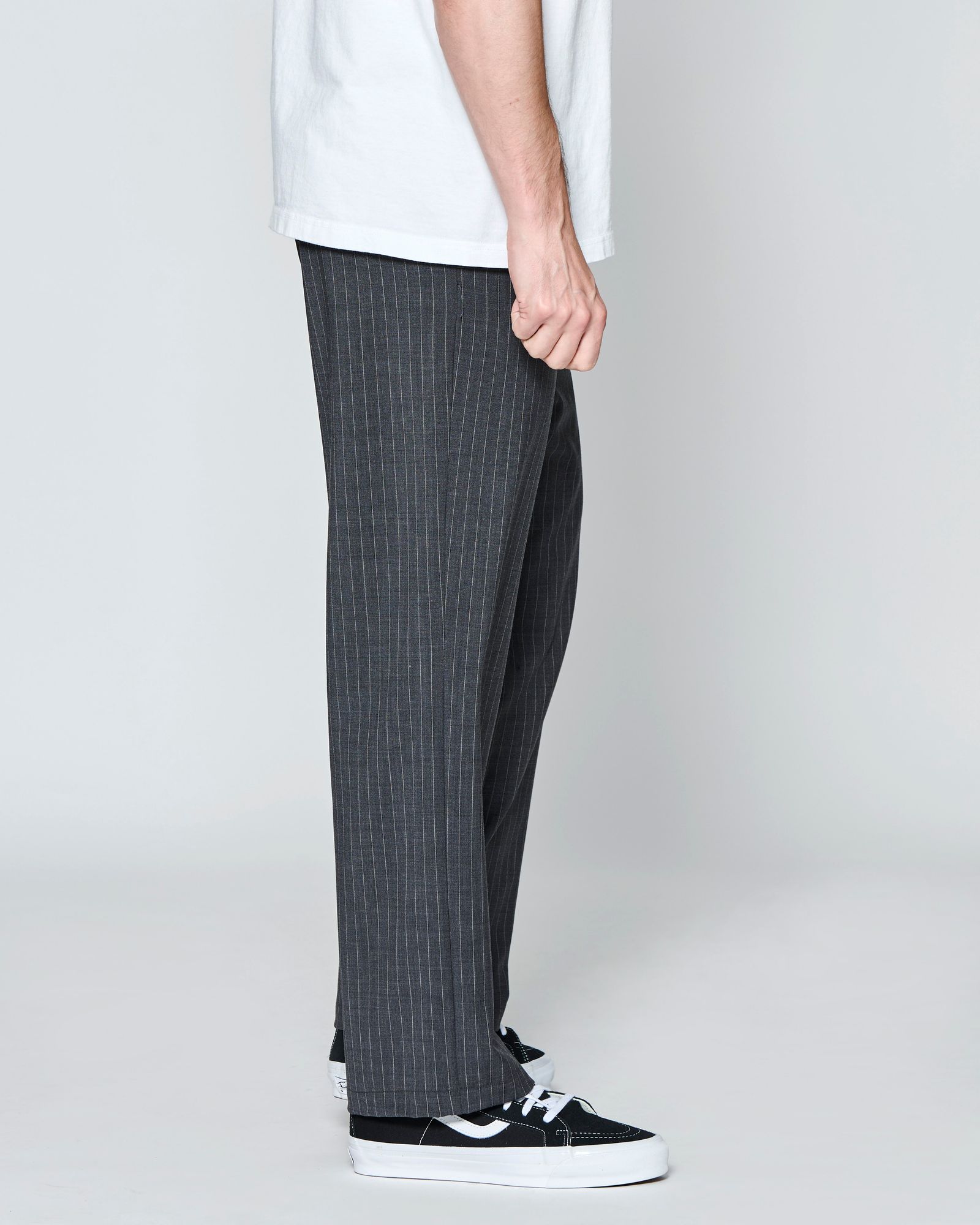 ☆先行予約☆ ストライプ トロピカルウール パンツ  /  Stripe Tropical Wool Pants / CHARCOAL 【PT2701】