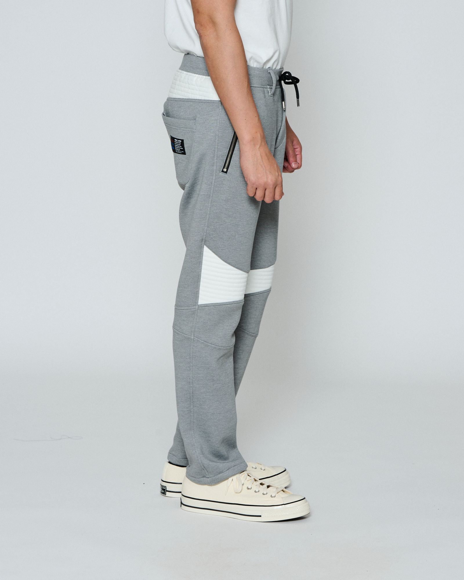 ☆先行予約☆ muta MARINE × ACANTHUS  / バイカーパンツ /  Double-knit Biker Pants / GREY 【MA2653】