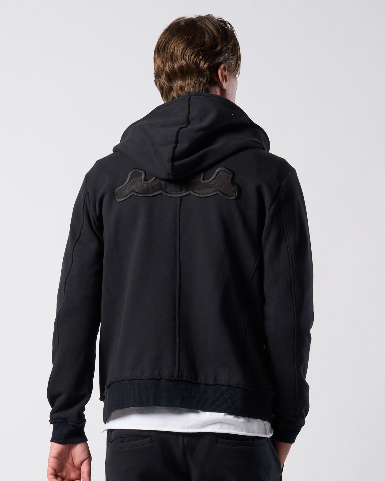 ☆先行予約☆ muta × wjk  / 高密度ストレッチ裏毛リブスウェットパンツ / super urake zip-up parka / BLACK [206 mw07j]