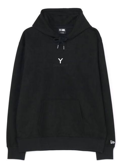 Ground Y × NEW ERA SUEDE HOODIE / BLACK [GW-T51-991-1]