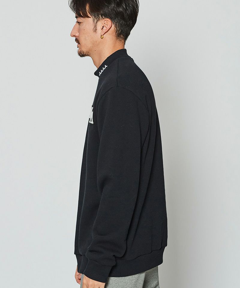 ACANTHUS x muta MARINE / muta Mockneck Sweatshirt / スウェット / BLACK / MA2430