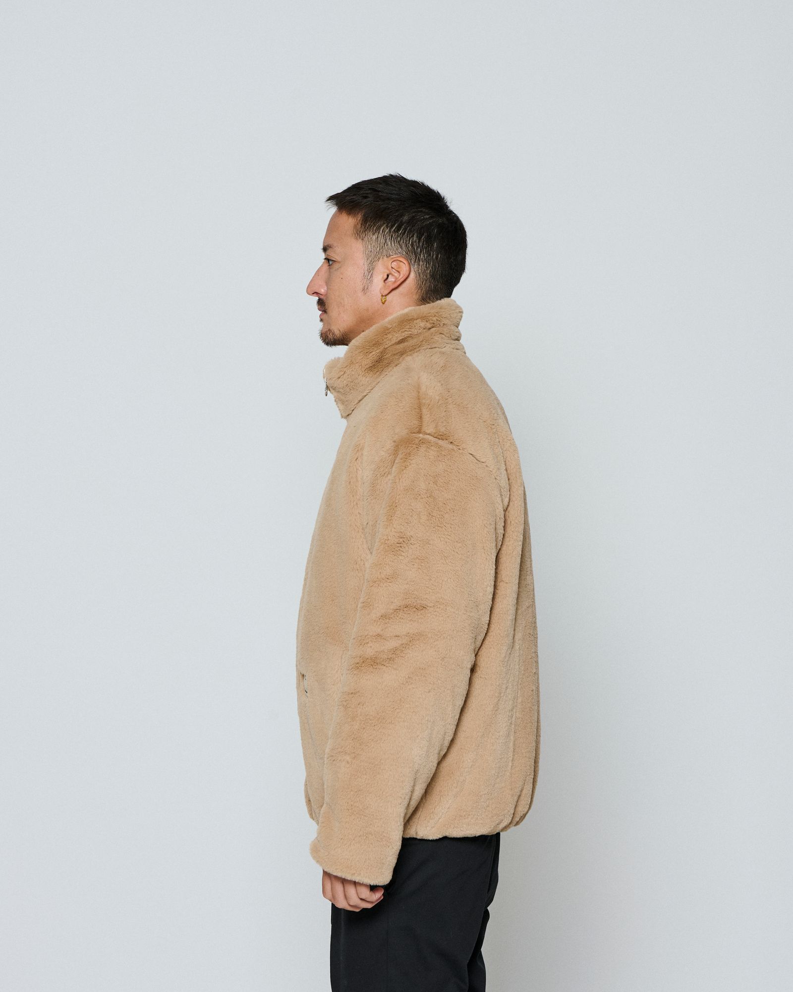 ☆先行予約☆ muta MARINE × ACANTHUS / フェイクファージャケット / Faux Fur Jacket / BEIGE 【MA2650】