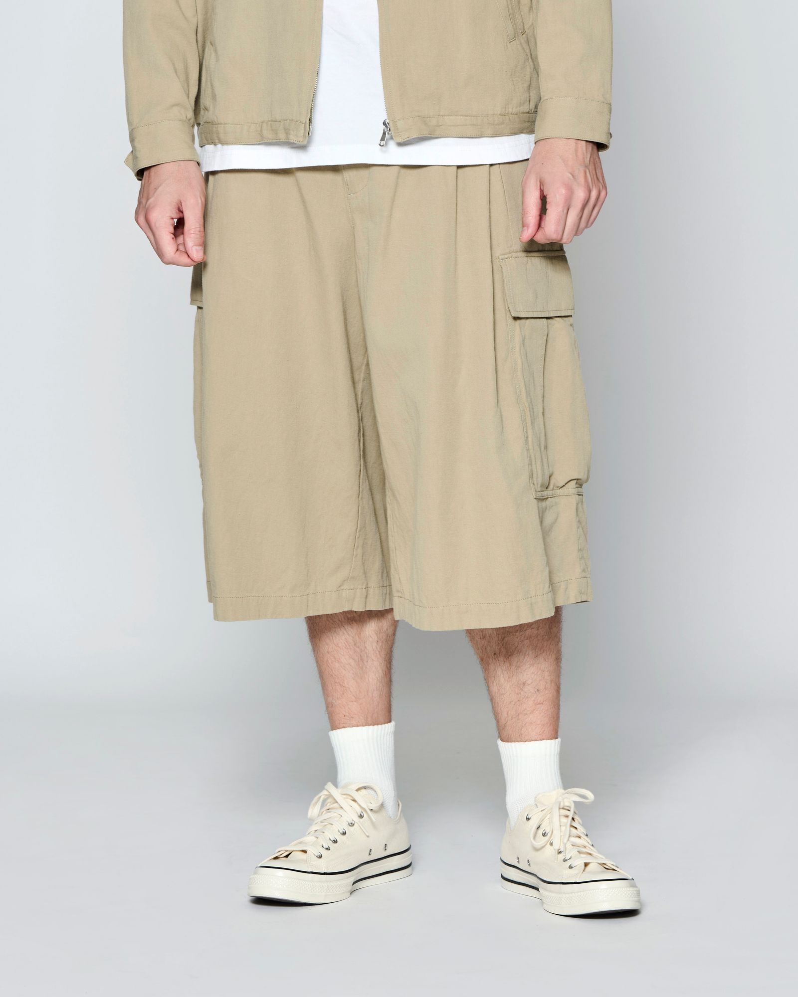 ☆先行予約☆ バギーカーゴショーツ  /  Baggy Cargo Shorts / BEIGE 【PT2702】