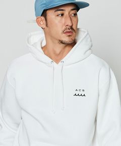 ACANTHUS x muta MARINE / muta Wave Splash Logo Hooded Sweatshirt / パーカー / WHITE / MA2431