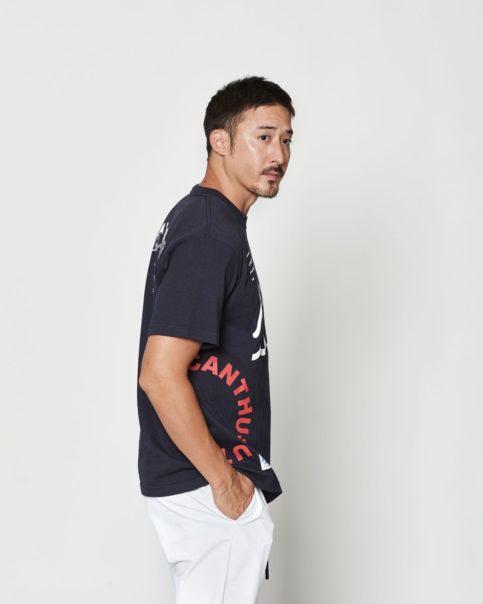 ☆先行予約☆muta MARINE × ACANTHUS  / テストプリントTシャツ  /  Test Print Tee / NAVY【MA2612】