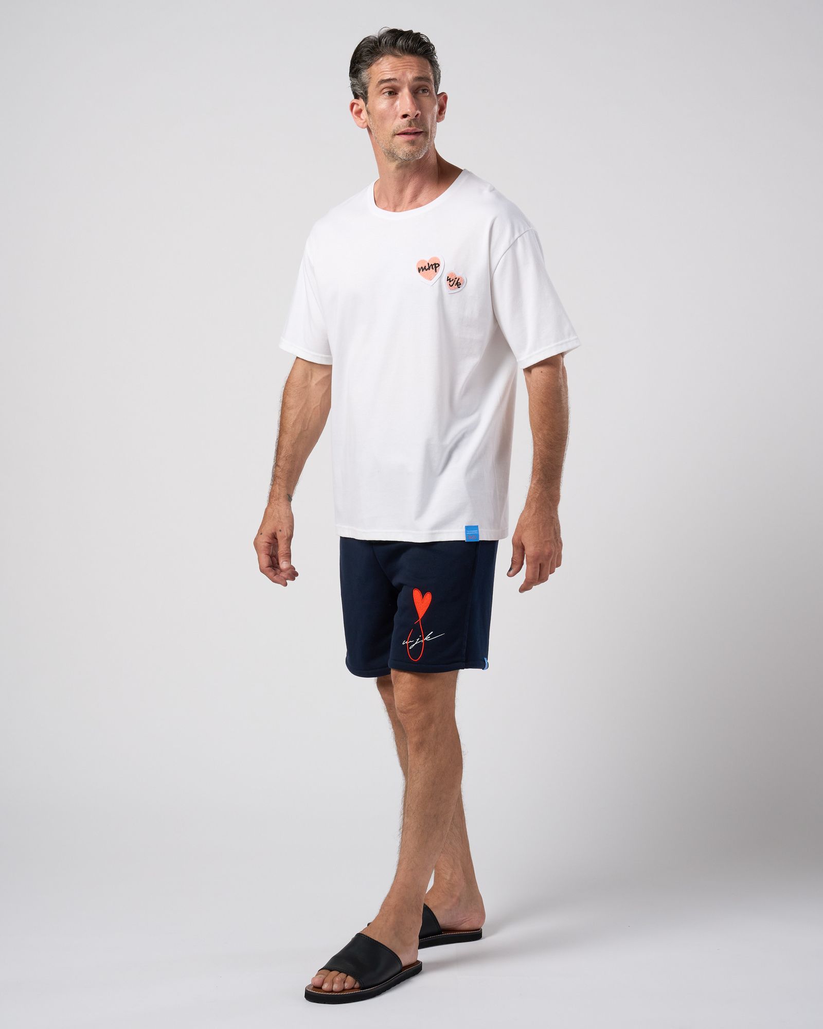 ☆先行予約☆Maison Honoré Paris× wjk  / ハートフィッシュフレンチテリーショーツ / heart fish dry french terry shorts / navy【505 hw03k】