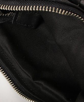 オイルドカウレザー・ミニショルダーバッグ / Oiled Cow Leather Mini Shoulder / BLACK [DCD-01357]