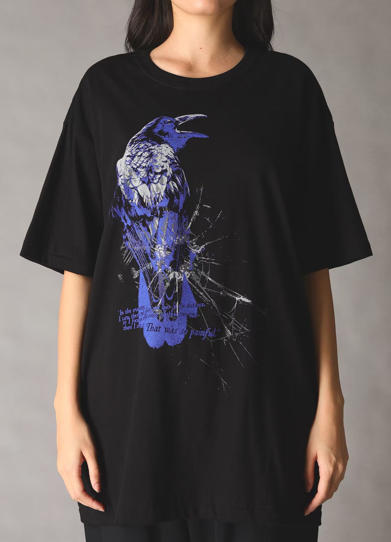 JERSEY CROW T-SHIRT / BLACK [GK-T76-070-2]