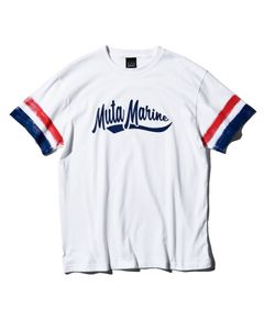 ACANTHUS x muta MARINE / muta Hand Line Paint Tee / ハンドペイントラインTシャツ / WHITE / MA2415