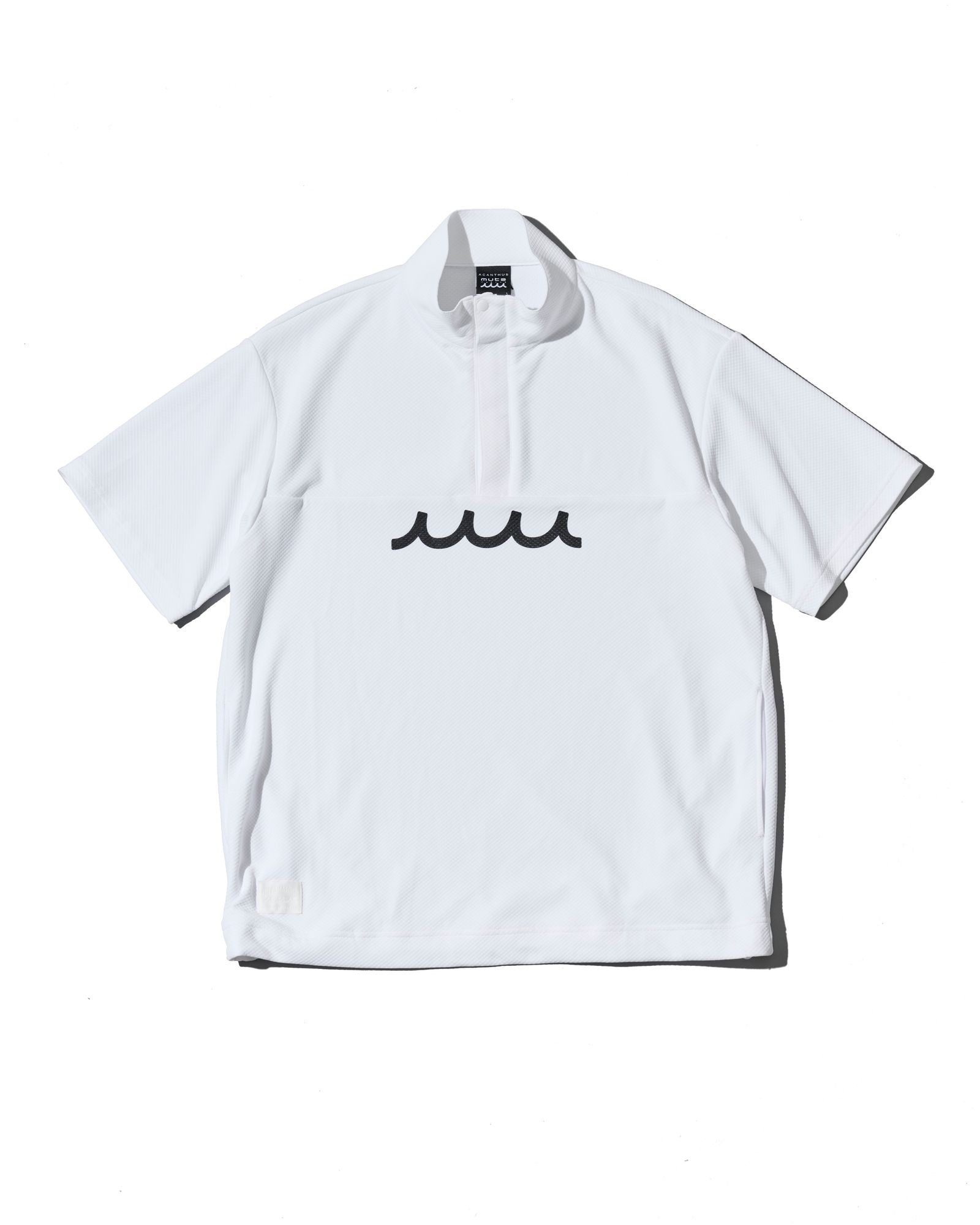☆先行予約☆muta MARINE × ACANTHUS  / スタンドカラーS/Sトップ /  Stand Collor S/S Top / WHITE【MA2709】