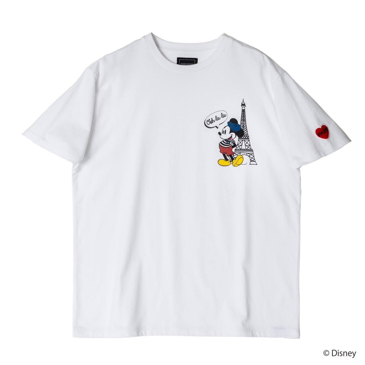 MAISON HONORE - Limited design T-shirt 02 / Mickey / WHITE | femt