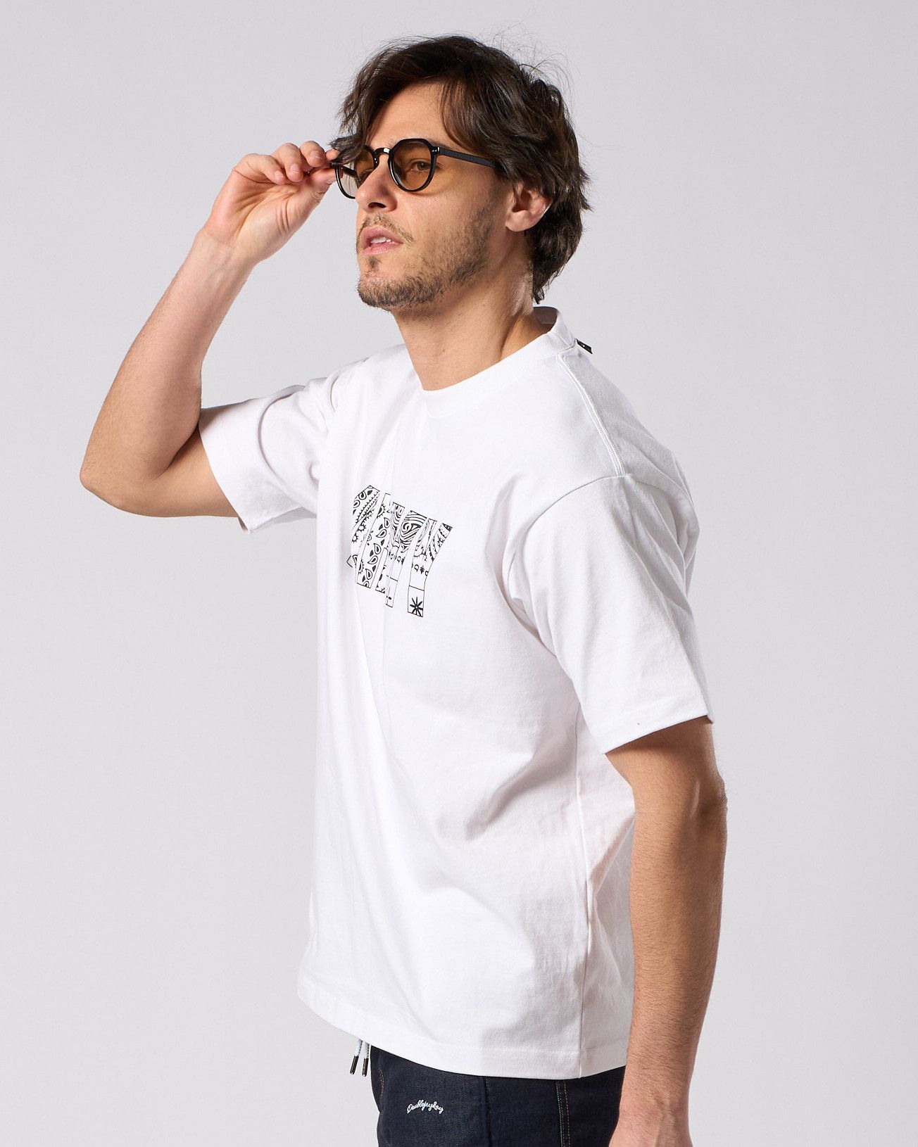 ☆先行予約☆ バンダナパネル アーミー Tシャツ /  bandana panel ARMY T / WHITE [7404 cj53i]