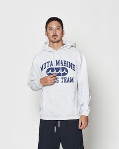 ☆先行予約☆muta MARINE × ACANTHUS  / カレッジロゴ スウェットジップフーディー / パーカー / College Logo Hooded Sweatshirt / ASH GREY【MA2609】