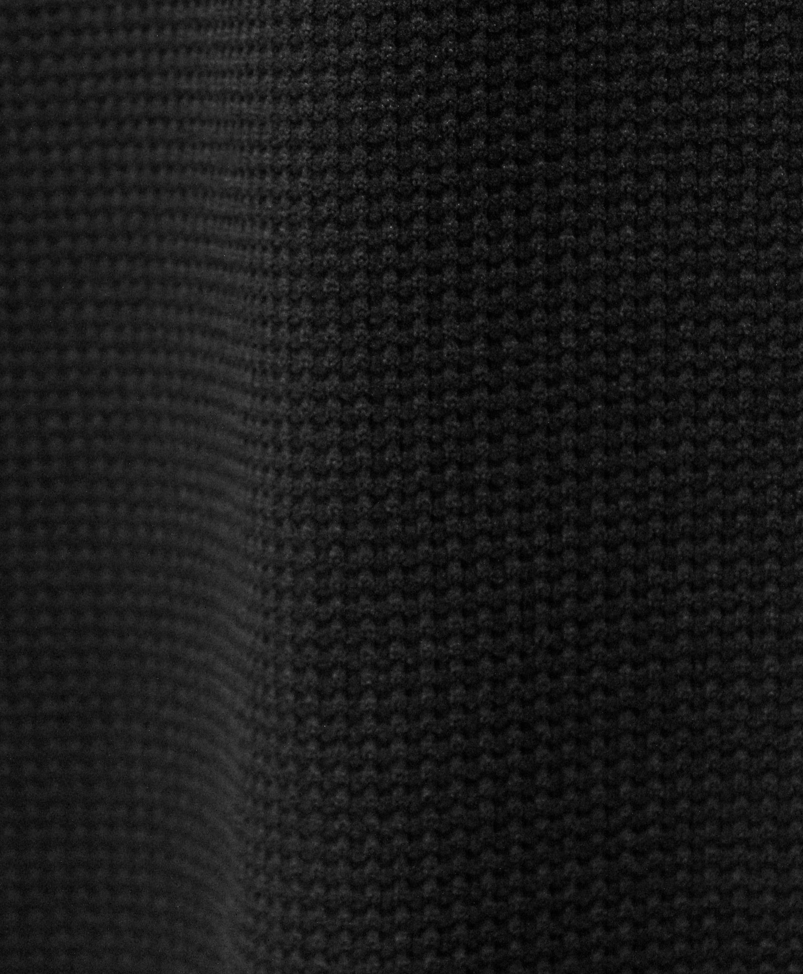 JOGGY ワッフル 切替クルー  / ブラック [86004]