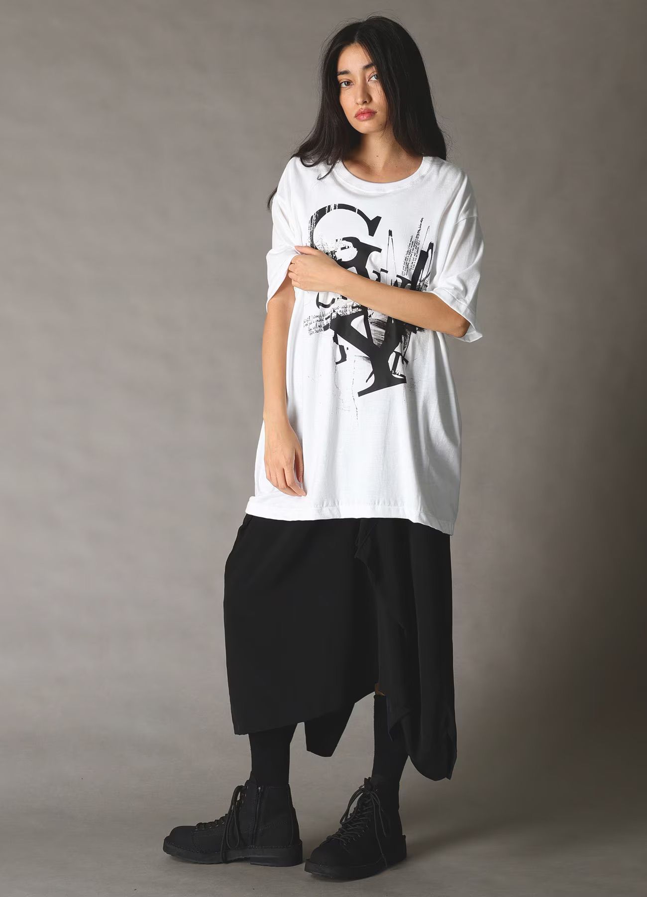 JERSEY LOGO T-SHIRT / WHITE [GK-T71-070-1]