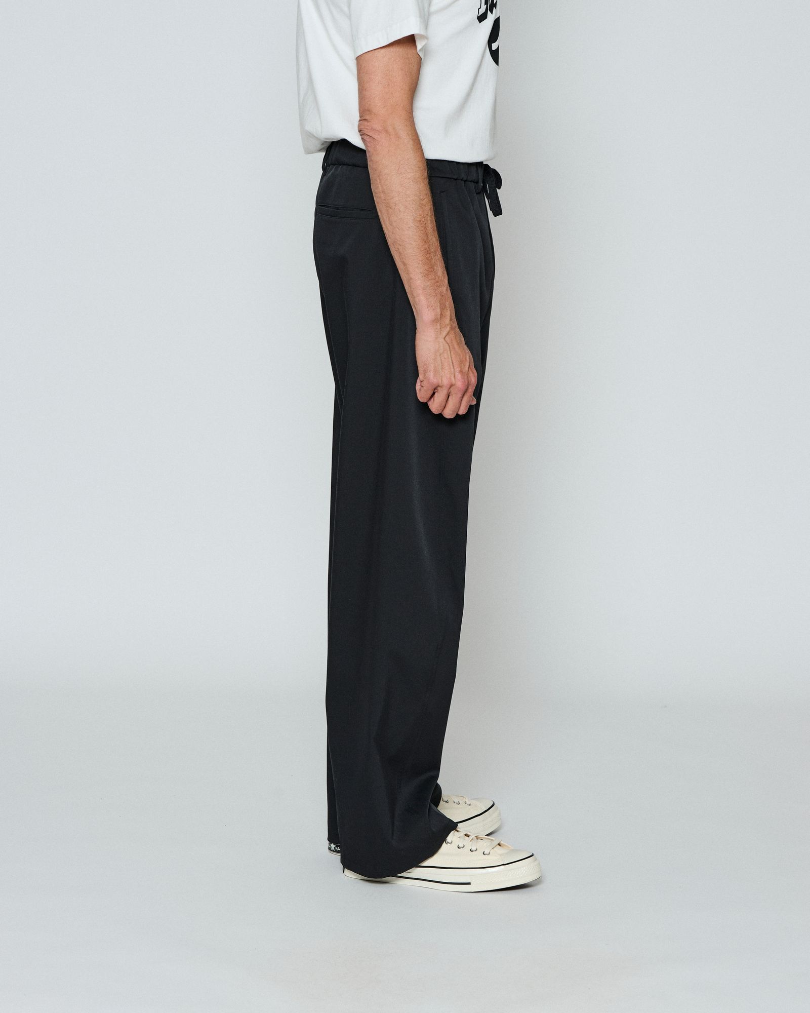 ☆先行予約☆ バレルレッグイージーパンツ /  Easy Barrel-Leg Chino Pants / BLACK【PT2504】