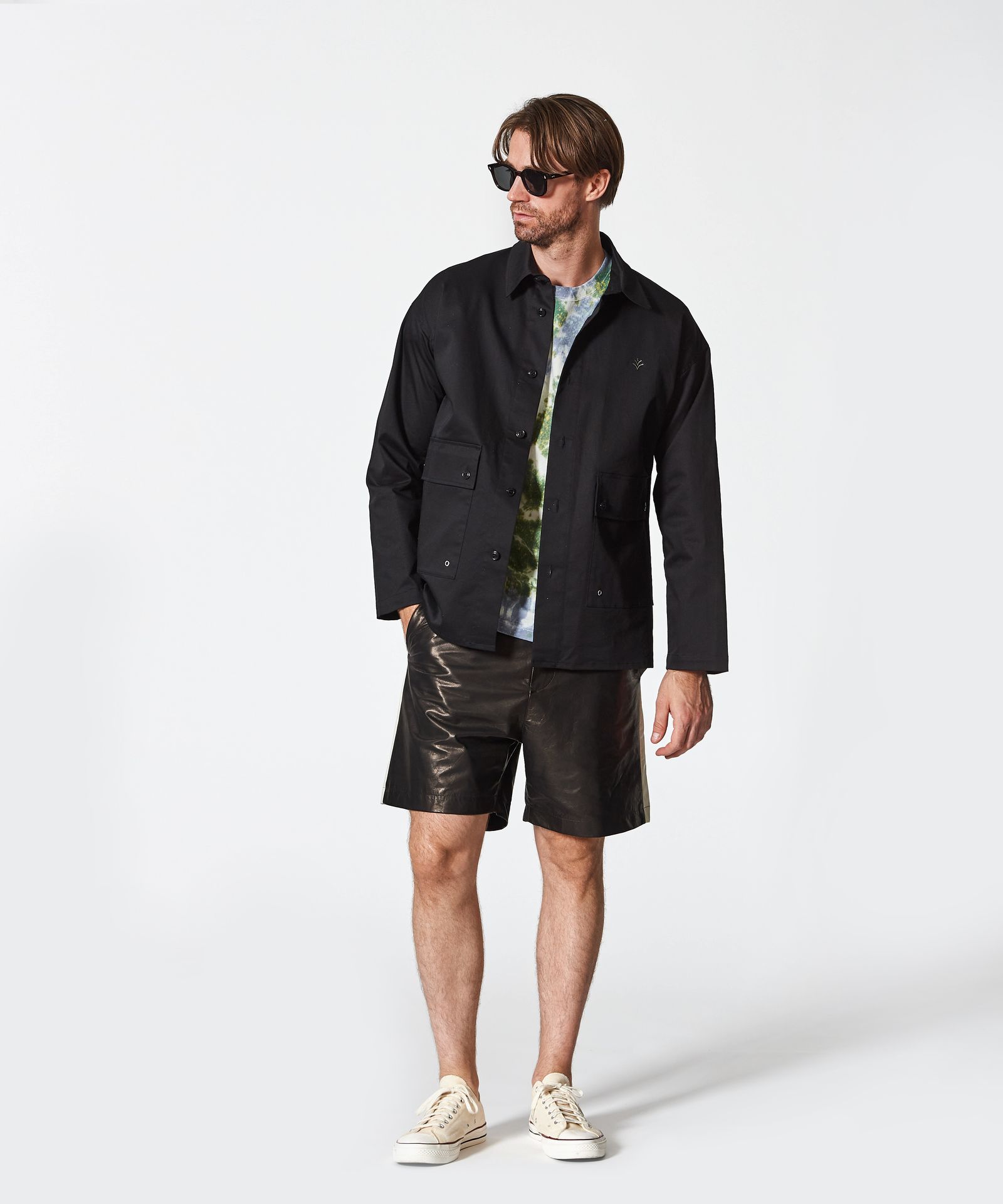 Military Shirt Jacket / ミリタリーシャツジャケット / BLACK【JK2501】