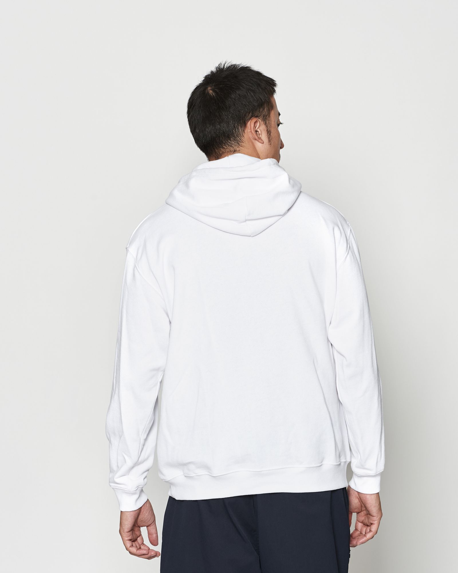 ☆先行予約☆muta MARINE × ACANTHUS  / カレッジロゴ スウェットジップフーディー / パーカー / College Logo Hooded Sweatshirt / WHITE【MA2609】