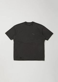 KREVA×GHOST ALMOSTBLACK / AMEGE DYEING SHORT SLEEVE T GOMA / BLACK [KRVGAB-C-3-3]