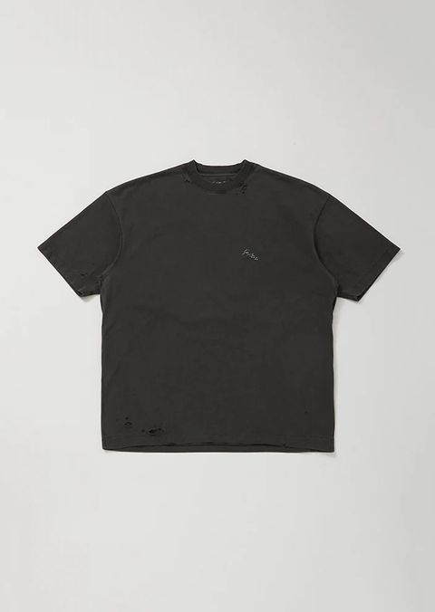 KREVA×GHOST ALMOSTBLACK / AMEGE DYEING SHORT SLEEVE T GOMA / BLACK [KRVGAB-C-3-3]