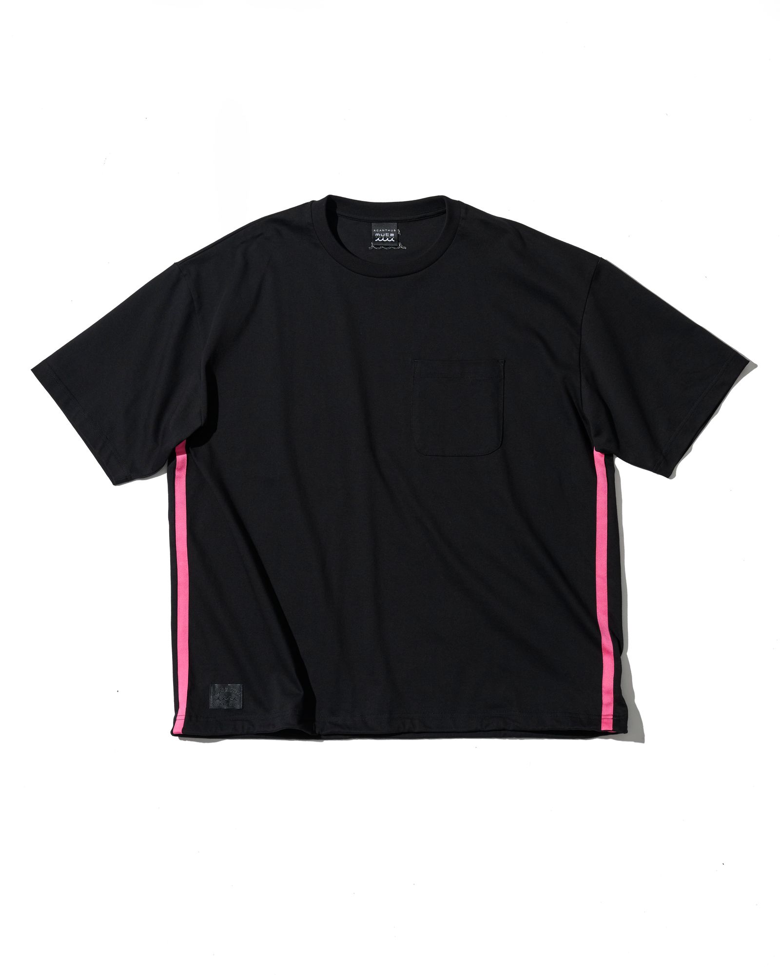 ☆先行予約☆muta MARINE × ACANTHUS  / ドローコード付きポケットTシャツ /  Drawstring Pocket Tee / BLACK【MA2724】