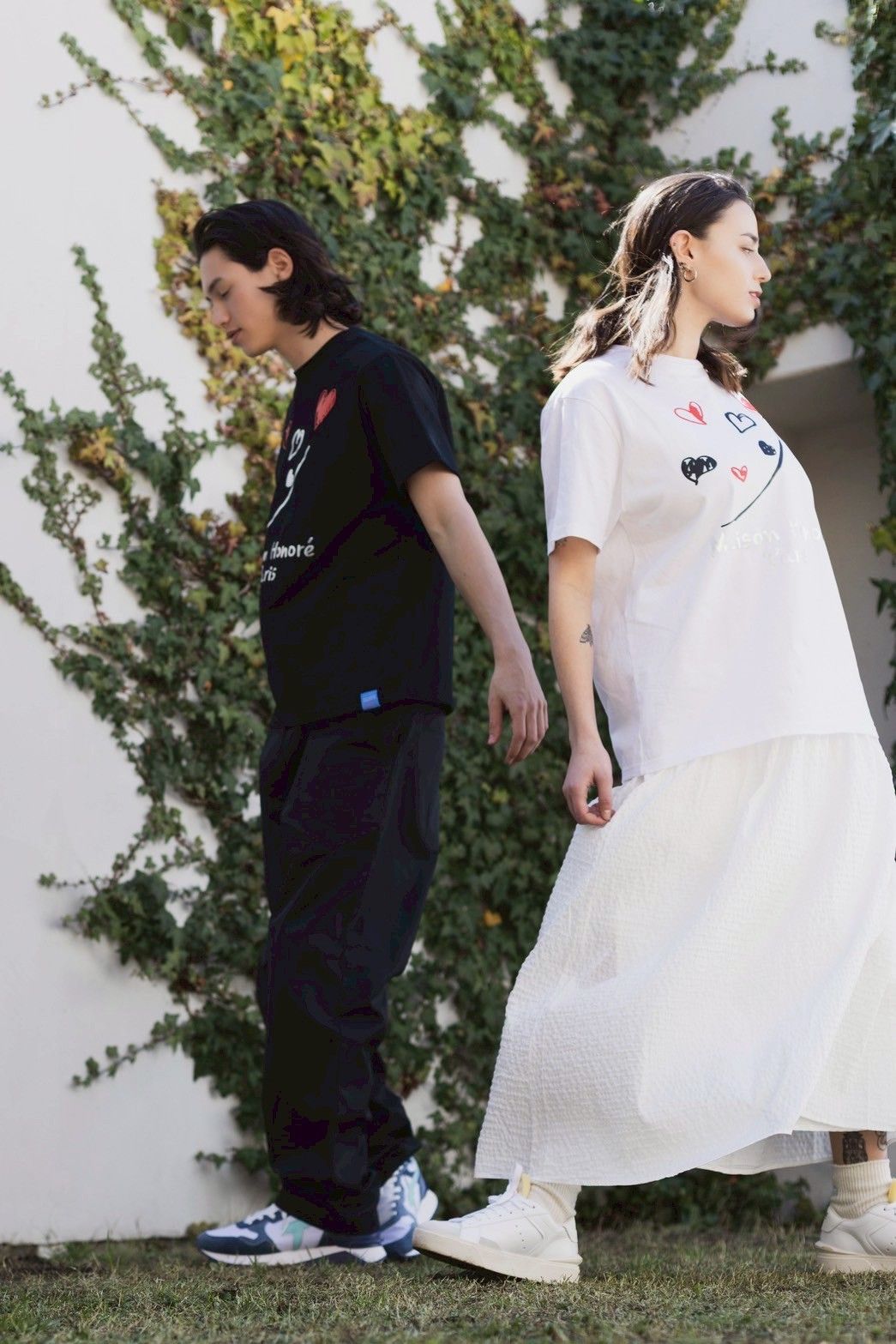 Tシャツ / Heart Pothos / Black