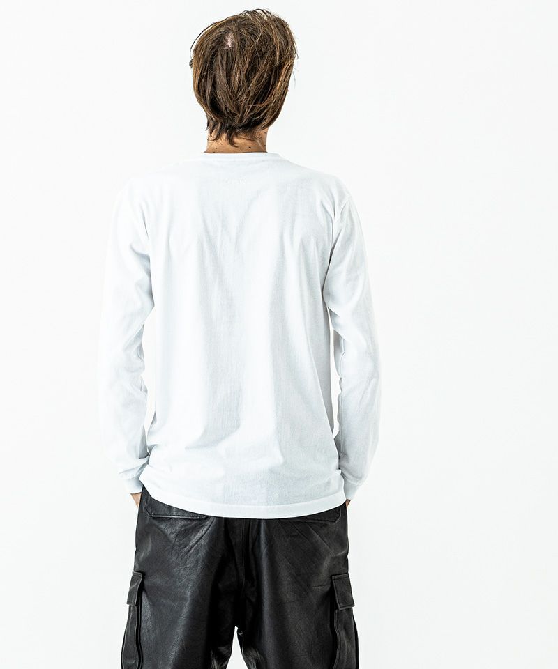 ACANTHUS × NOTHING / L-S Tシャツ / I HATE EVERYTHING Tee / WHITE