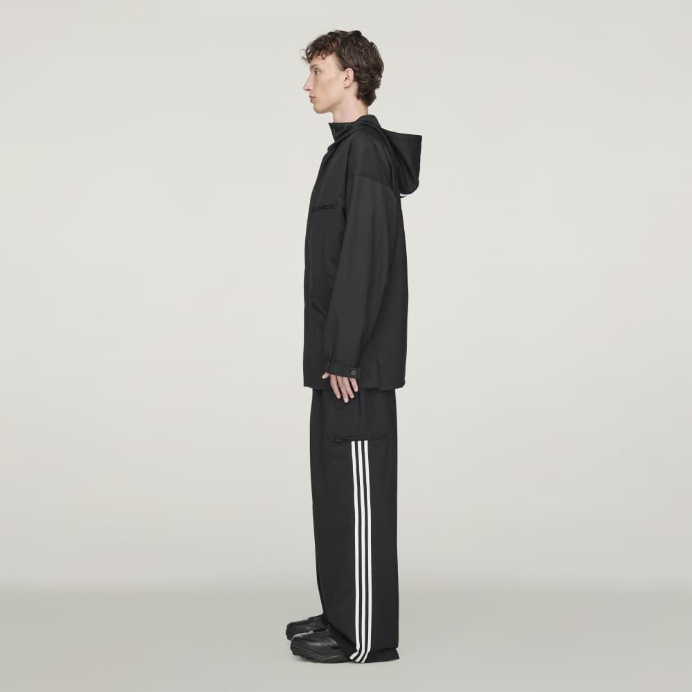 リファインド ウール フーデッド トップ / Y-3 REFINED WOOL HOODED TOP 3-STRIPES / BLACK [JX7276-APPA25]