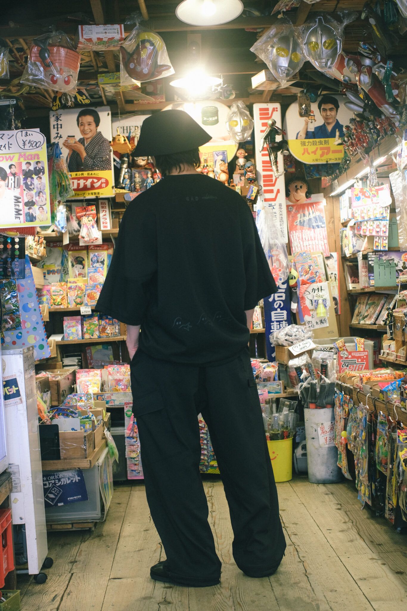 KREVA×GHOST ALMOSTBLACK / JINGASA HAT / BLACK [KRVGAB-A-1-1]