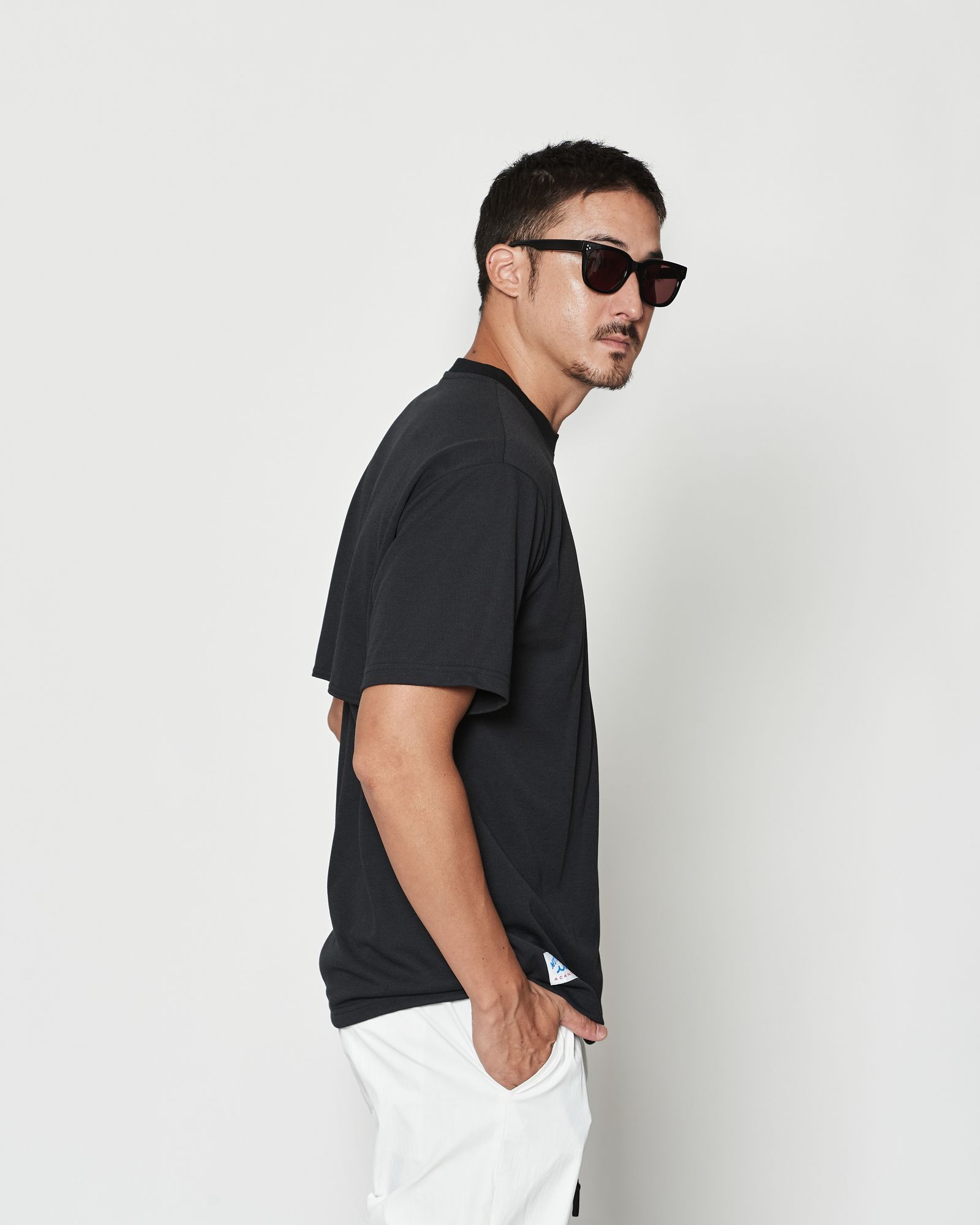 ☆先行予約☆muta MARINE × ACANTHUS  / ベンチレーションTシャツ  /  Ventilation Tee / BLACK【MA2617】