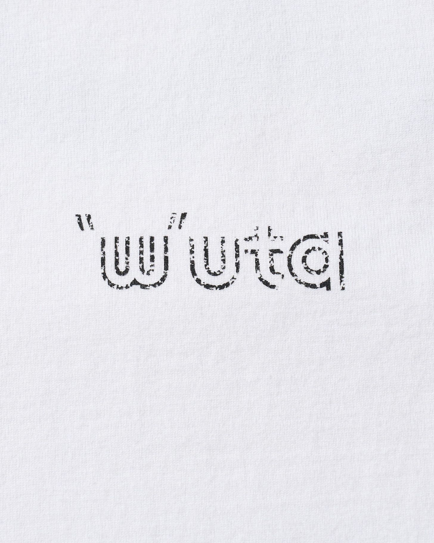 ☆先行予約☆ muta × wjk  / カットオフ モックネックシャツ / cut-off mock S/S(printed) / WHITE [704 mw03i]