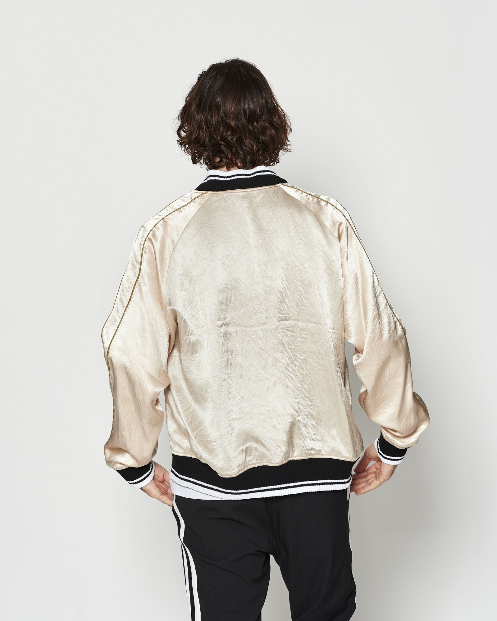 ☆先行予約☆muta MARINE × ACANTHUS  / リバーシブルスーベニアジャケット / Souvenir Jacket / BLACK 【MA2629】