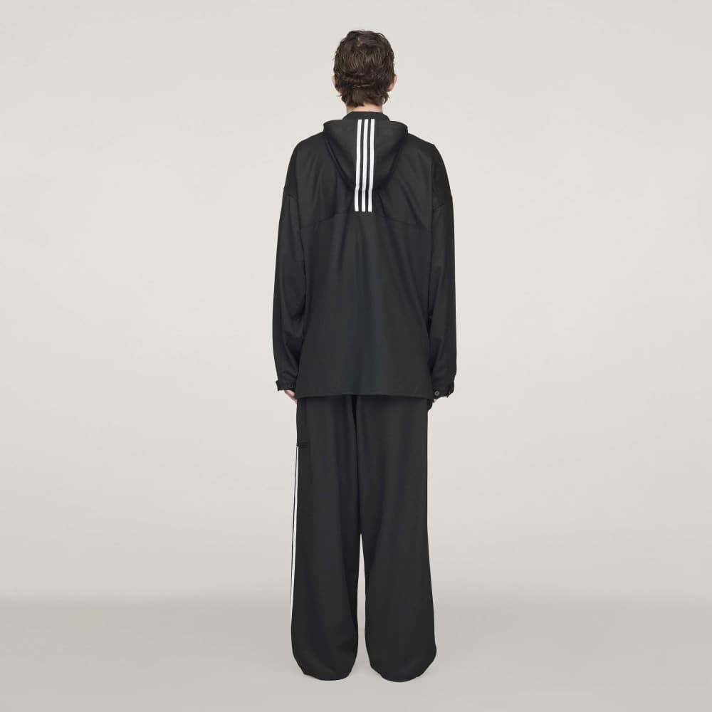 リファインド ウール フーデッド トップ / Y-3 REFINED WOOL HOODED TOP 3-STRIPES / BLACK [JX7276-APPA25]