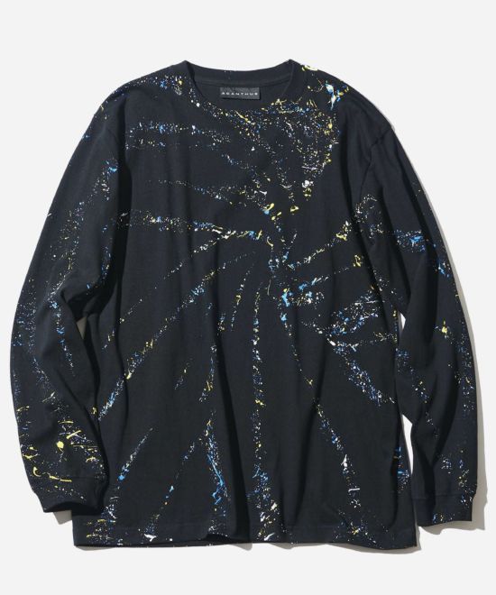 スパイラル スプラッシュ ロングスリーブTシャツ / Spiral Splash L/S Tee /  BLACK 【CT2311】
