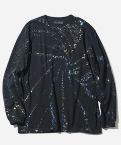 スパイラル スプラッシュ ロングスリーブTシャツ / Spiral Splash L/S Tee /  BLACK 【CT2311】