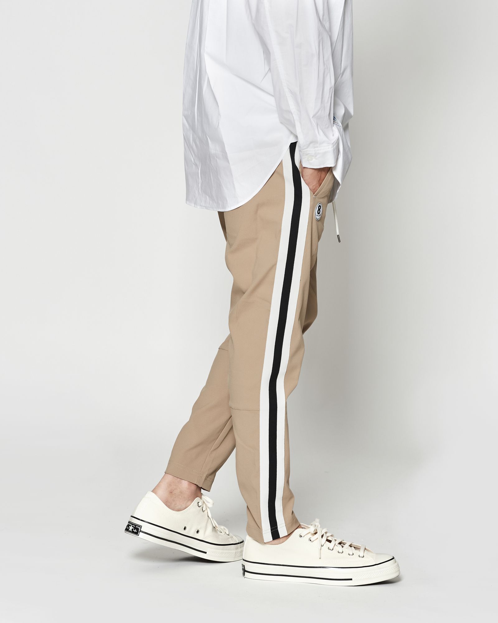 ☆先行予約☆muta MARINE × ACANTHUS / スウィートサイドラインパンツ / sweet side line pants / BEIGE 【MA2626】