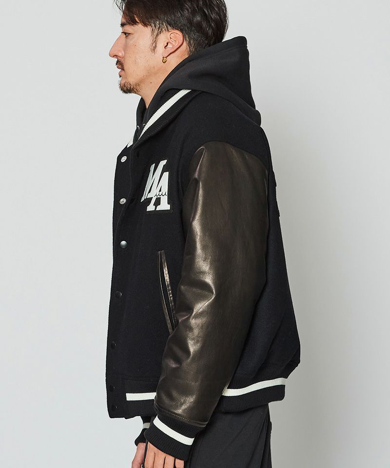 ACANTHUS x muta MARINE / muta Studium Jacket / スタジアムジャケット / BLACK / MA2425