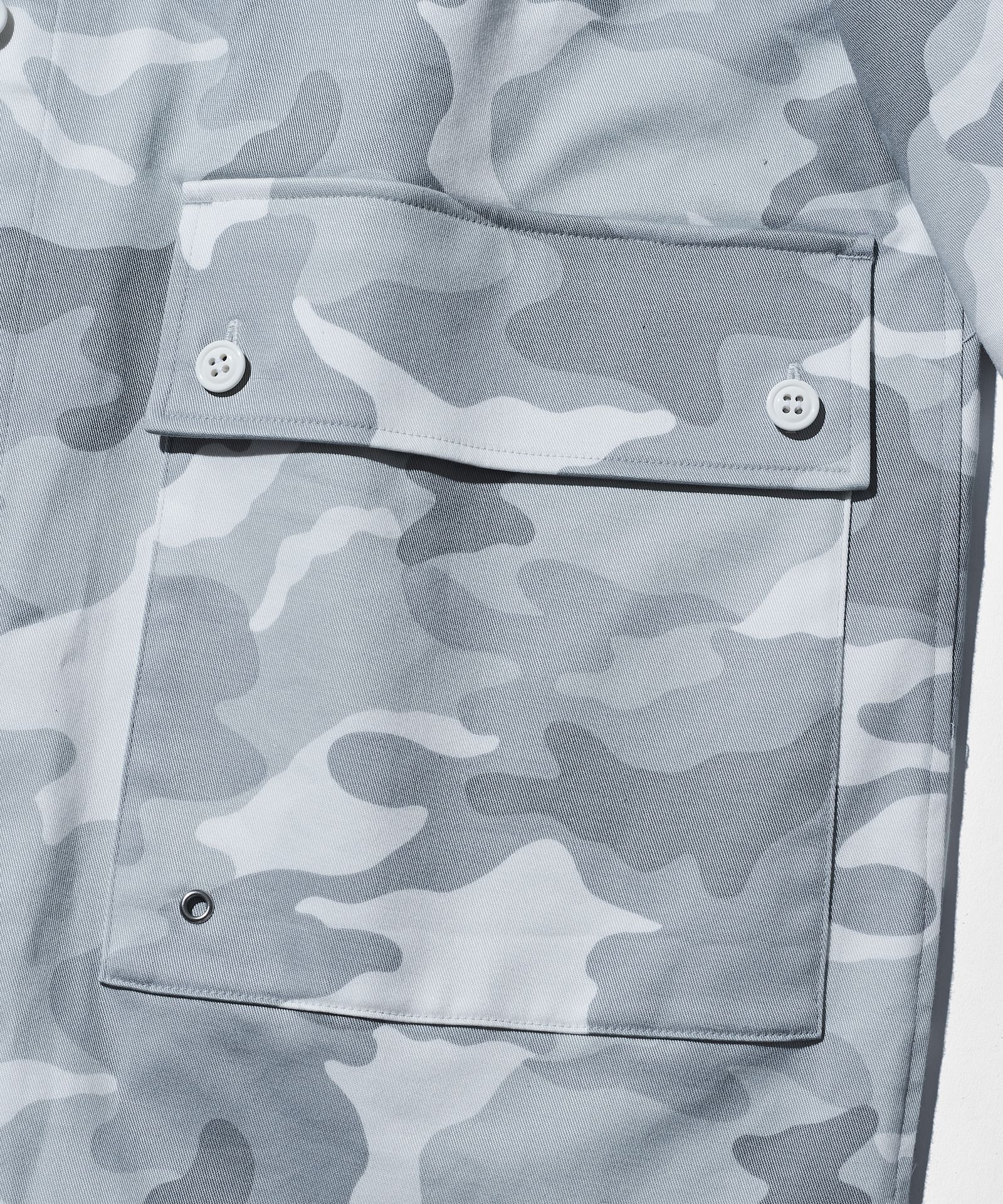 Military Shirt Jacket / ミリタリーシャツジャケット / WHITE CAMO【JK2501】