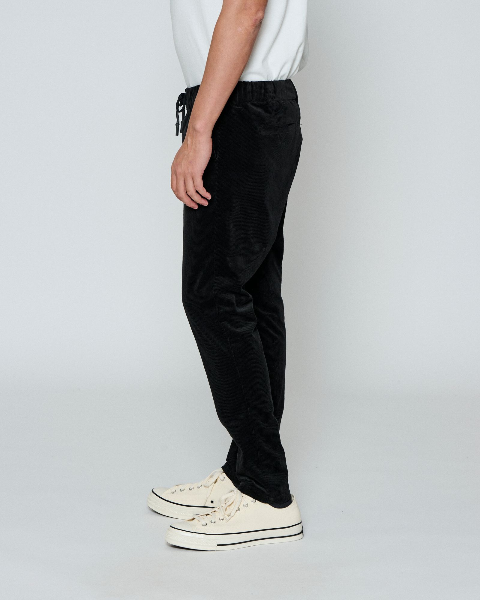 ☆先行予約☆ コーデュロイ イージータイトパンツ /  Corduroy Easy Tight Pants / BLACK【PT2504C】