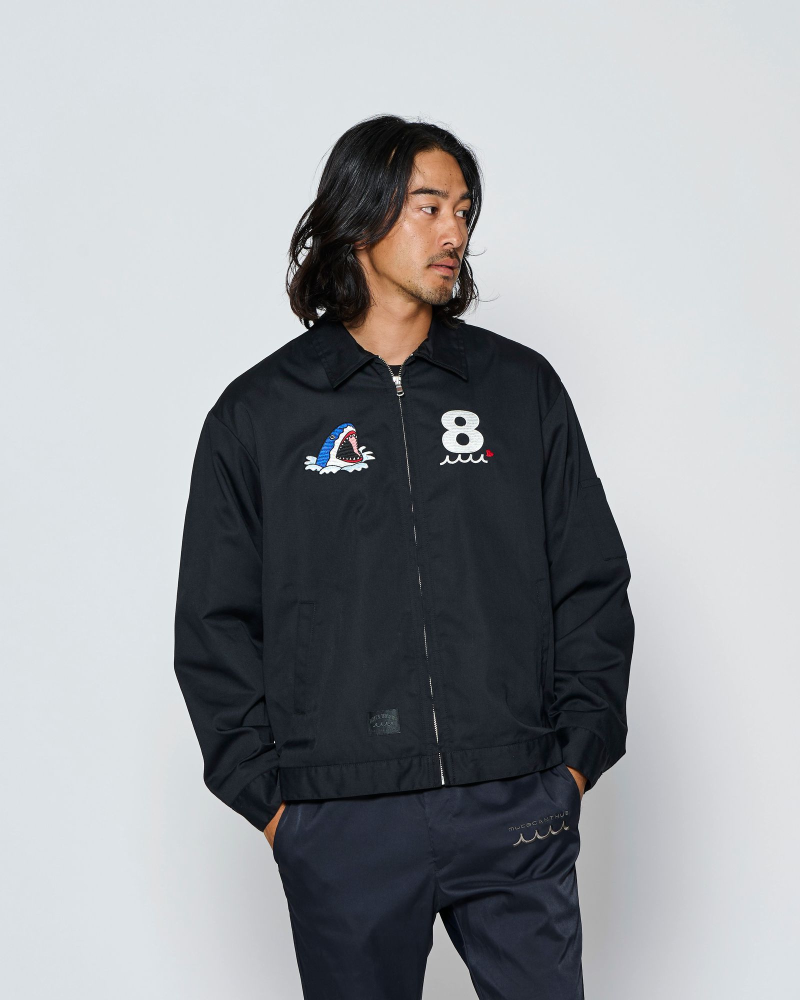☆先行予約☆muta MARINE × ACANTHUS  / スーベニアジャケット /  Souvenir Jacket / BLACK【MA2701】