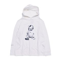 プルオーバーパーカー / SWALLOW HOODIE BABY / WHITE  [SLPP086]