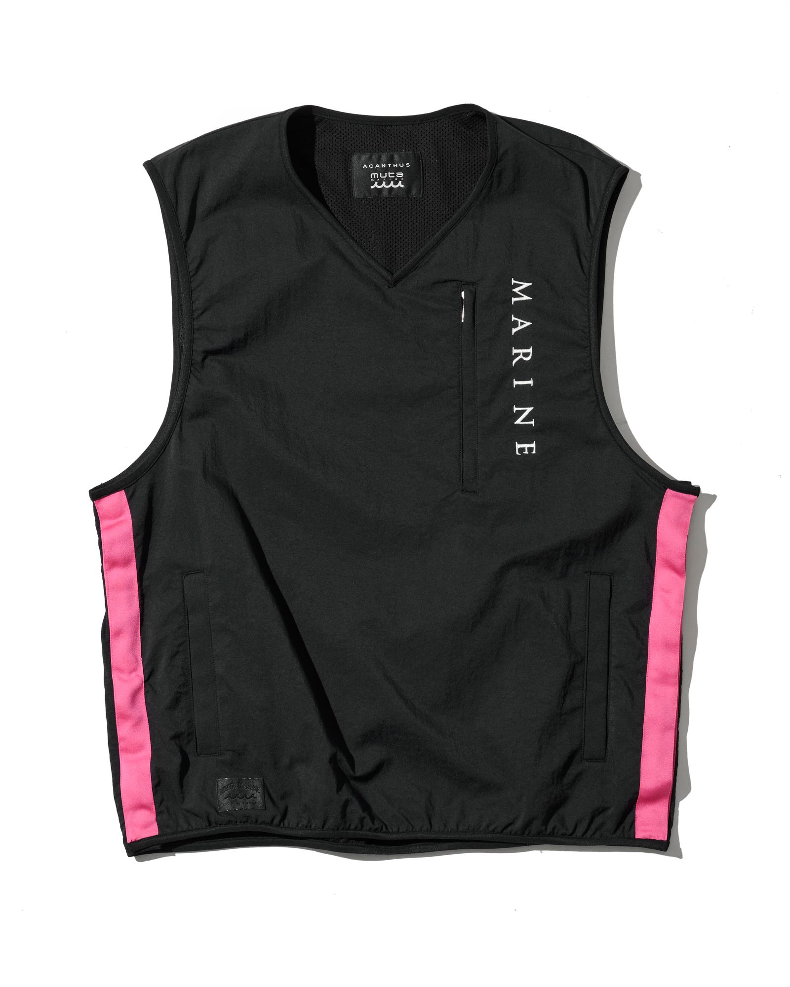 ☆先行予約☆muta MARINE × ACANTHUS  / フィールドベスト /  Field Vest / BLACK【MA2722】