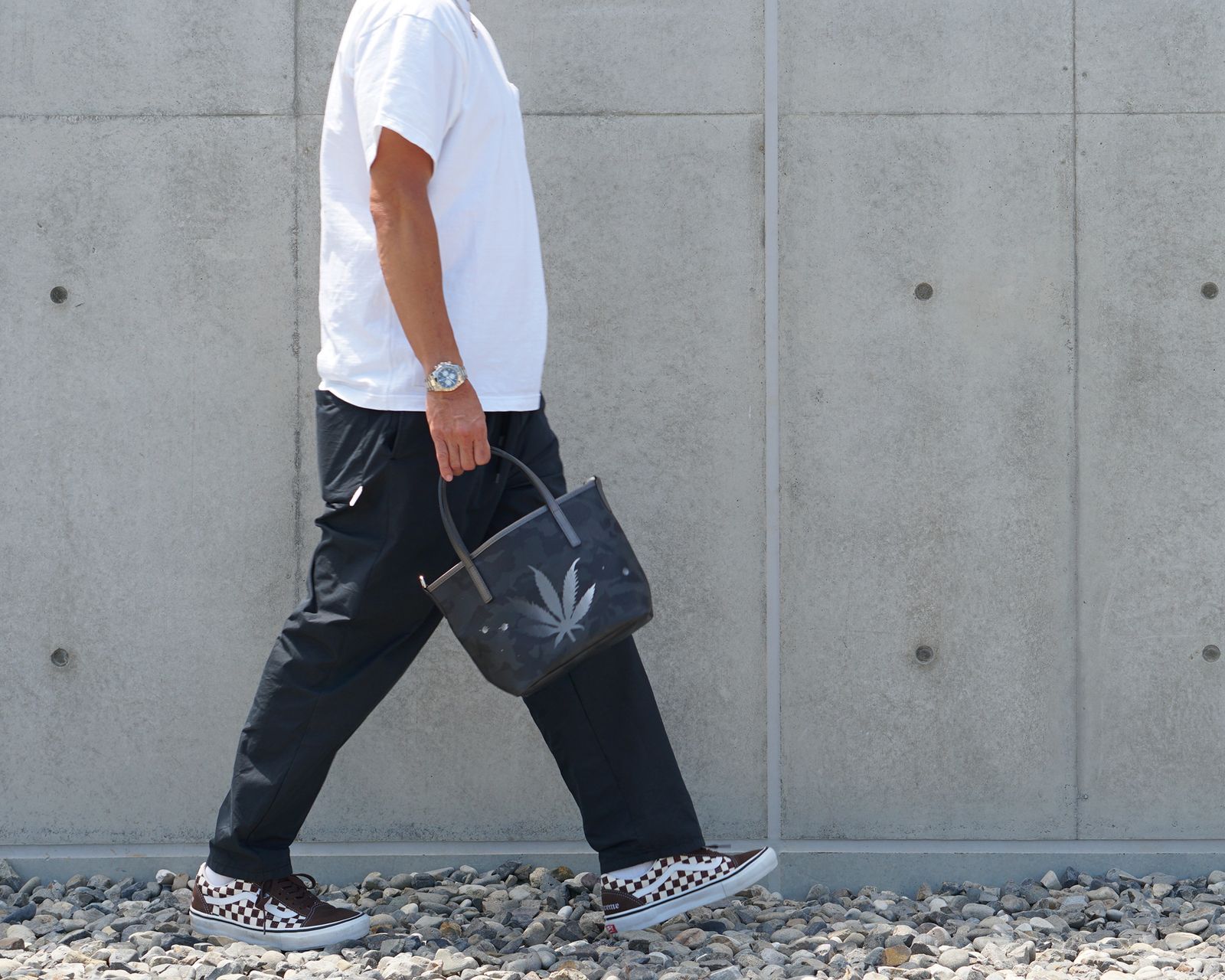 ☆予約商品☆GENTIL BANDIT 14th Anniv. Ltd トートバッグPM / ブラックカモ×ガンメタル（リーフ） [GBLP14-PM-BGR]
