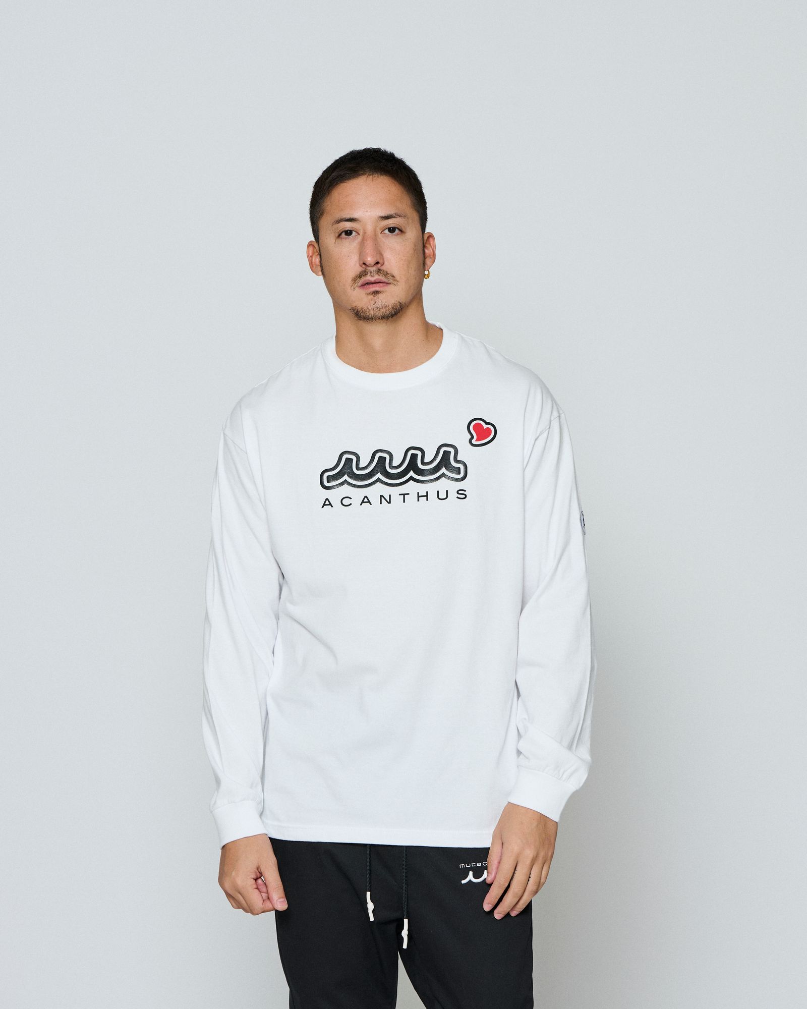 ☆先行予約☆ muta MARINE × ACANTHUS / スイートエクストラロゴロングスリーブTEE / Sweet Extra Logo L/S Tee / WHITE 【MA2698】