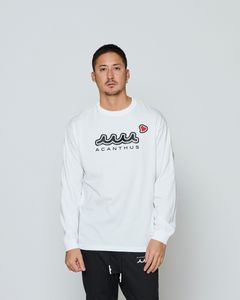 ☆先行予約☆ muta MARINE × ACANTHUS / スイートエクストラロゴロングスリーブTEE / Sweet Extra Logo L/S Tee / WHITE 【MA2698】