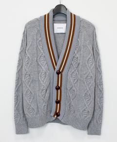 ニットカーディガン / NUMBER KNITWEAR / GREY 【KCX 702】