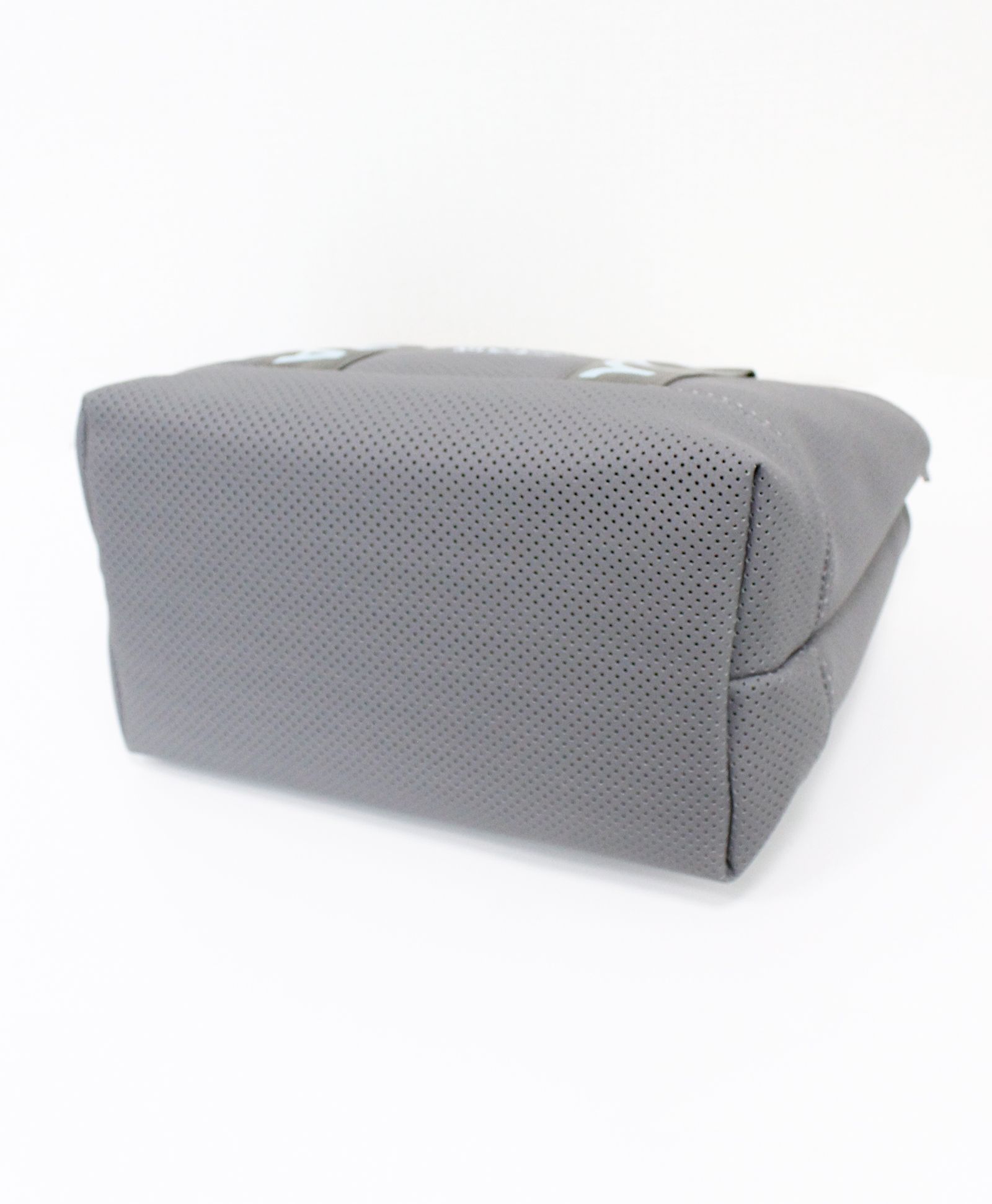 CONTINUA パンチングエシカルレザー パーテーショントートバッグ / グレー [MMSG-241110]