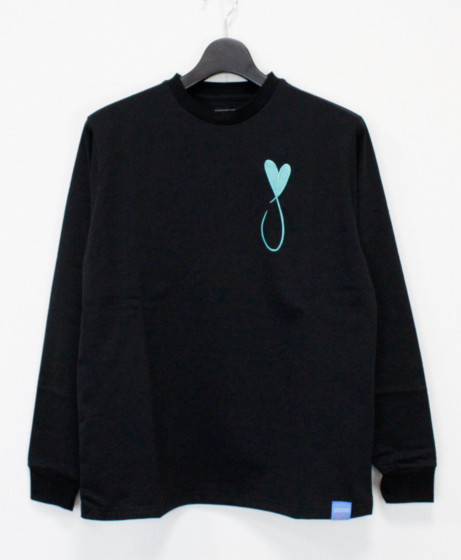 ロングスリーブTシャツ / Tiphanie Big Logo / BLACK x BLUE