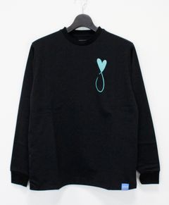 ロングスリーブTシャツ / Tiphanie Big Logo / BLACK x BLUE